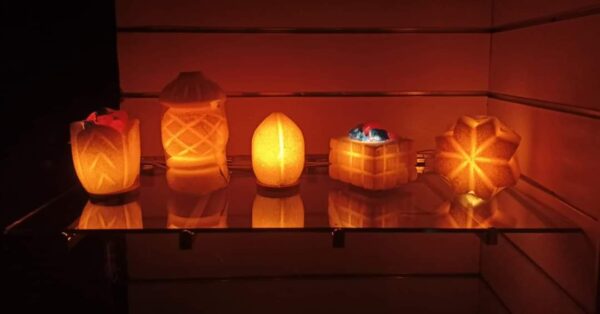 Rock salt lampshades - Image 5