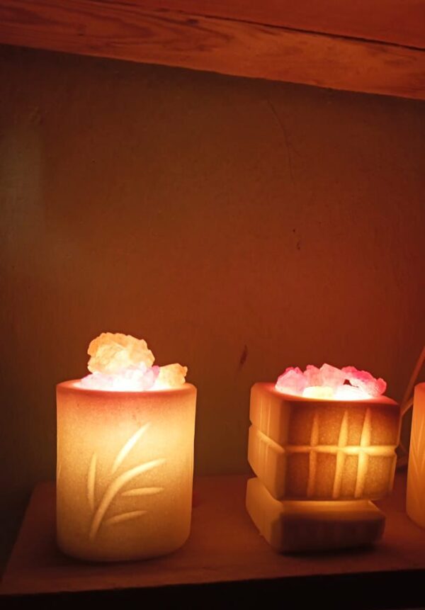 Rock salt lampshades - Image 8
