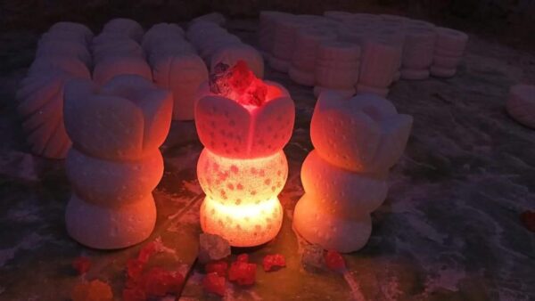 Rock salt lampshades - Image 19